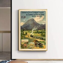 affiche puy de dome vintage