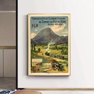 affiche puy de dome vintage
