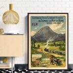 affiche puy de dome vintage