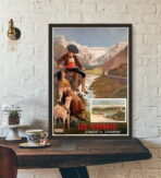 affiche Pyrénées vintage