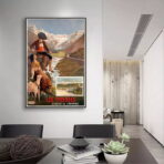 affiche Pyrénées vintage