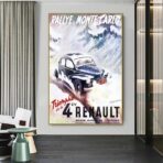 affiche renault 4 cv