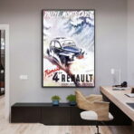 affiche renault 4 cv