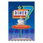 affiche restaurant vintage