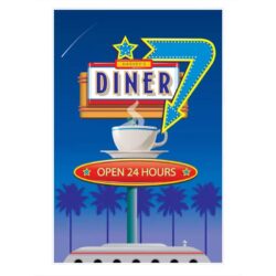 affiche restaurant vintage