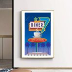 affiche restaurant vintage
