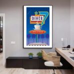 affiche restaurant vintage