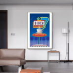 affiche restaurant vintage