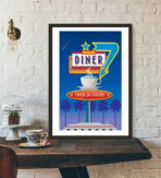 affiche restaurant vintage