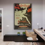 affiche retro moulin rouge