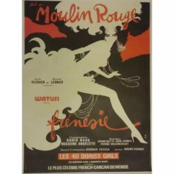 affiche retro moulin rouge