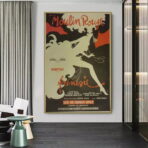 affiche retro moulin rouge