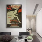 affiche retro moulin rouge