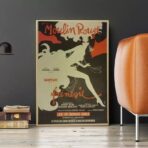 affiche retro moulin rouge