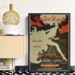 affiche retro moulin rouge