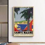 affiche rétro saint maxime