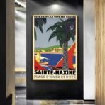 affiche rétro saint maxime