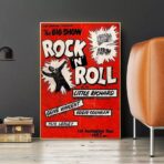 affiche rock n roll vintage