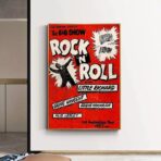 affiche rock n roll vintage