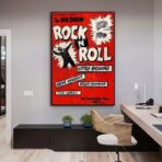 affiche rock n roll vintage