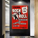 affiche rock n roll vintage