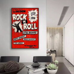 affiche rock n roll vintage