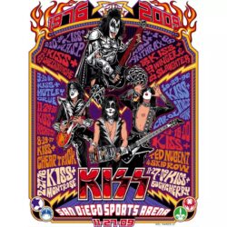 affiche rock vintage