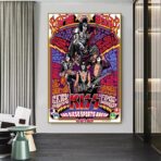 affiche rock vintage