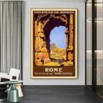 affiche rome vintage