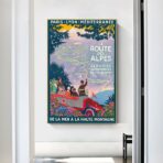 affiche route des alpes