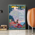 affiche route des alpes