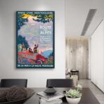 affiche route des alpes