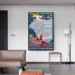 affiche route des alpes