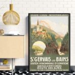 affiche saint gervais les bains