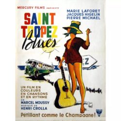 affiche saint tropez blues