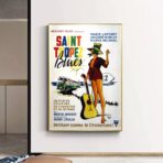 affiche saint tropez blues
