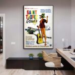 affiche saint tropez blues