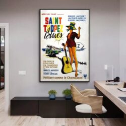 affiche saint tropez blues