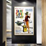 affiche saint tropez blues
