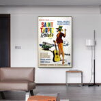 affiche saint tropez blues