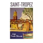 affiche saint tropez vintage