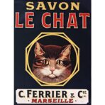 affiche savon le chat