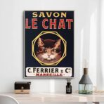 affiche savon le chat