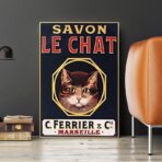 affiche savon le chat