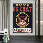 affiche savon le chat
