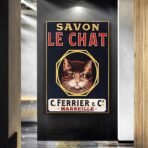 affiche savon le chat