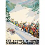 affiche ski vintage