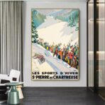 Affiche Vintage <br> Sports D'hiver Saint-Pierre de Chartreuse – Image 11