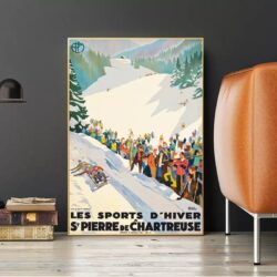 affiche ski vintage