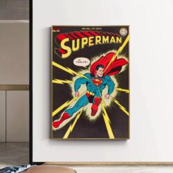 affiche super héros vintage